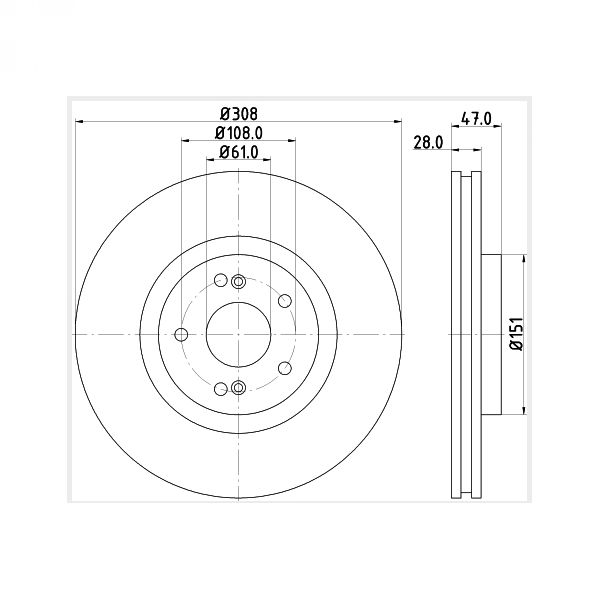 DISK PLOČA DDF1368 REMSA 6694.10 308MM RENAULT ESPACE LAGUNA